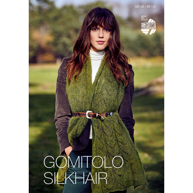 GOMITOLO SILKHAIR Flyer - Magazine (DE) + Knitting instructions (EN) de Lana Grossa