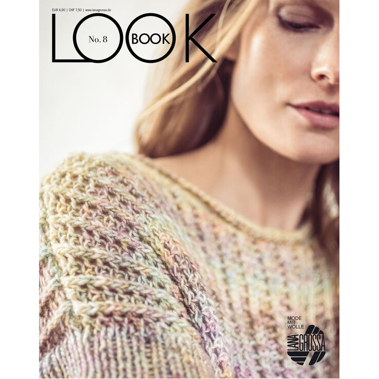 LOOKBOOK No. 8 - Revista alemana + instrucciones en francés de Lana Grossa