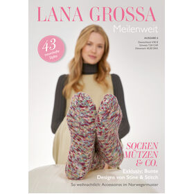 MEILENWEIT No. 6 - Revista alemana + instrucciones en inglés de Lana Grossa
