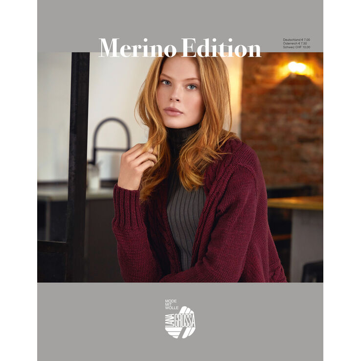 Merino Edition No. 1 - Revista alemana + instrucciones en francés de Lana Grossa