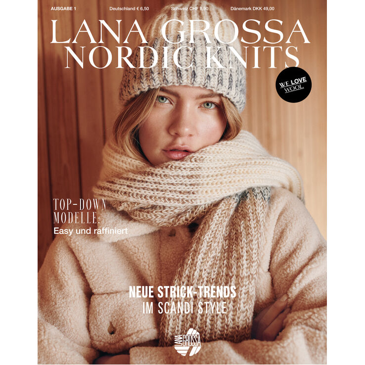 Nordic Knits No. 1 - Revista alemana + instrucciones en francés de Lana Grossa