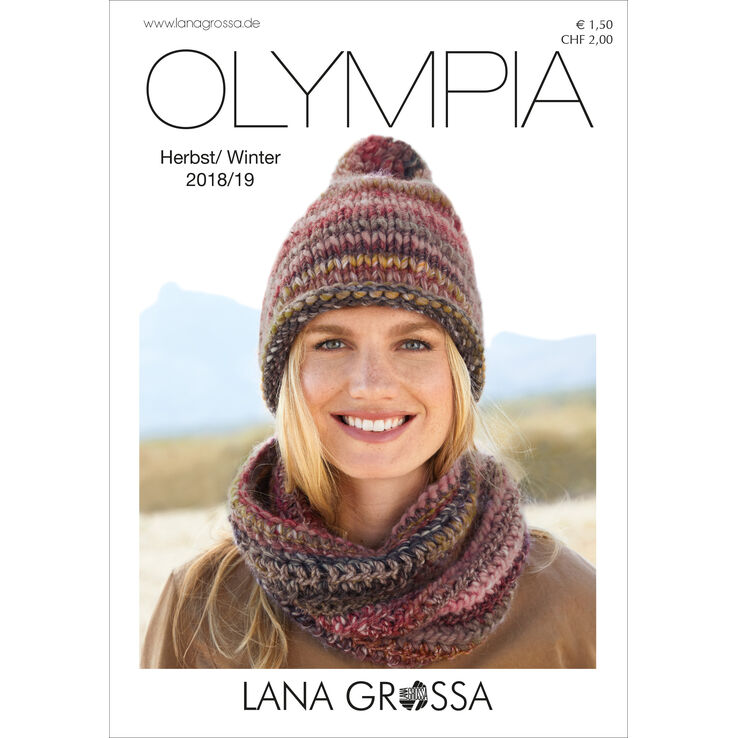 OLYMPIA Flyer 2018 - Magazine (DE) + Knitting instructions (EN) de Lana Grossa