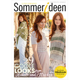 SOMMERIDEEN No. 1 - Revista alemana + instrucciones en inglés de Lana Grossa