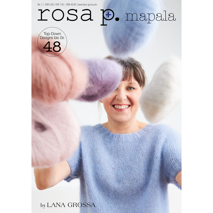 ROSA P. Mapala - Revista + instrucciones en alemán de Lana Grossa