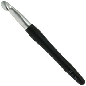 Lana Grossa Aguja de ganchillo con mango suave/aluminio No. 12,0
