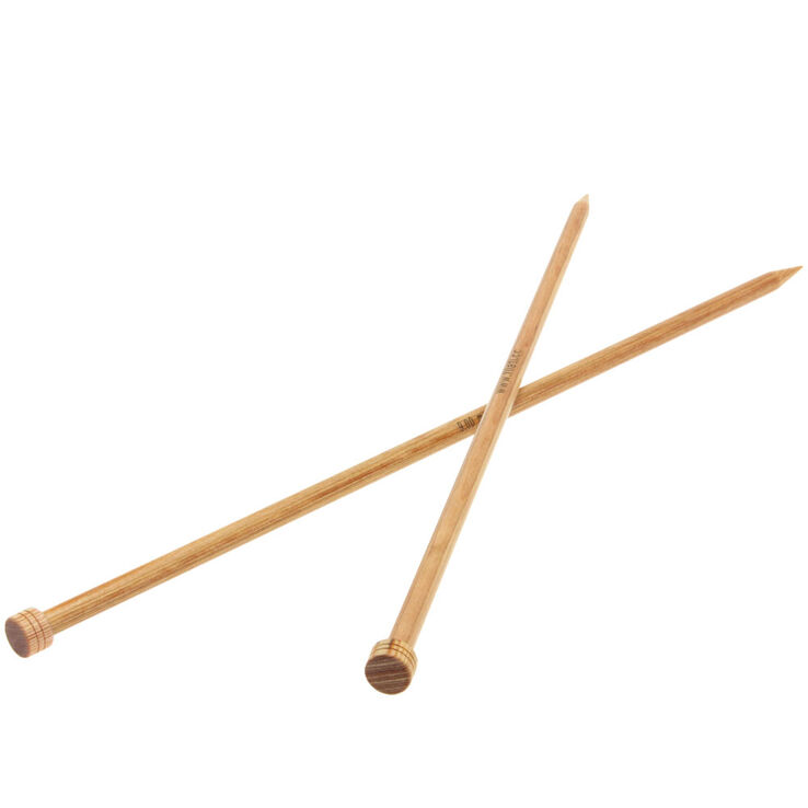 Lana Grossa Agujas de tricotar diseño de madera Natur No. 9,0