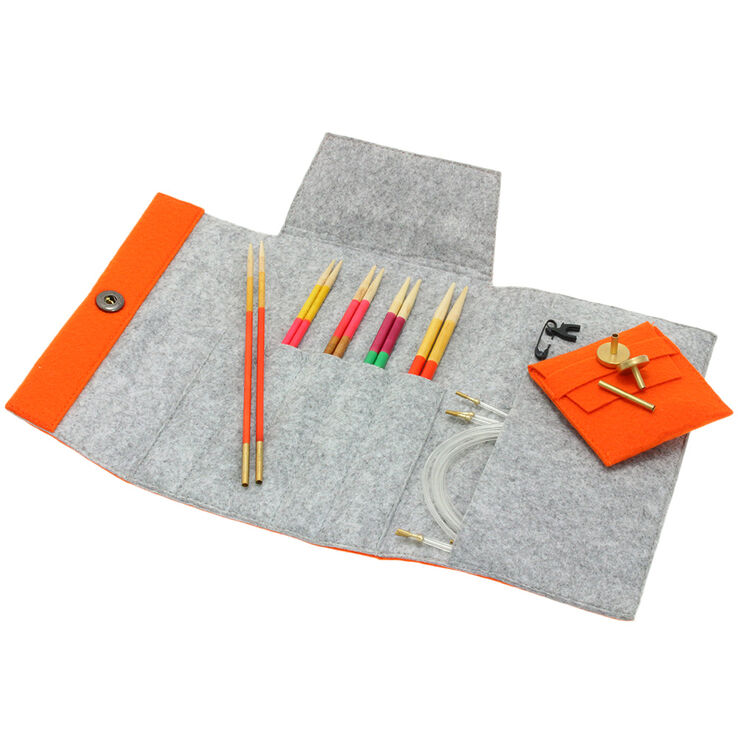 Lana Grossa  Conjunto de agujas Ayurveda (naranja)