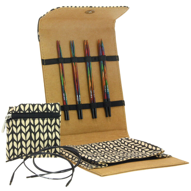 Lana Grossa Conjunto de agujas diseño de madera Multicolor pequeño (marrón)