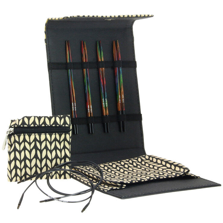 Lana Grossa Conjunto de agujas diseño de madera Multicolor pequeño (negro)