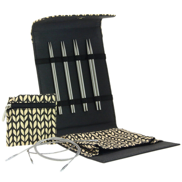 Lana Grossa Conjunto de agujas acero inoxidable pequeño (negro)