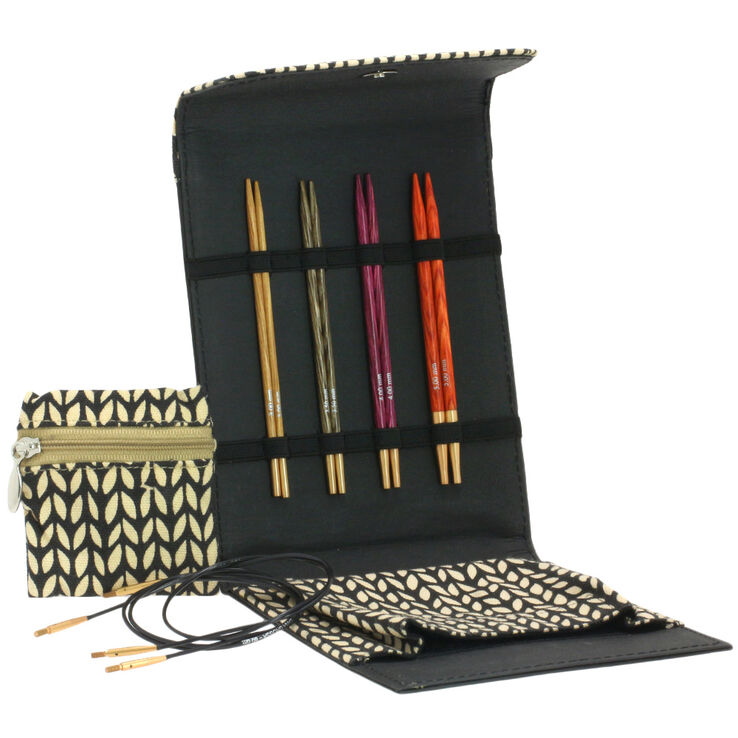 Lana Grossa Conjunto de agujas diseño de madera Signal pequeño (negro)