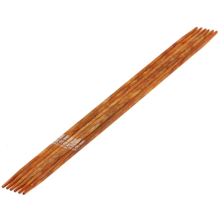 Lana Grossa Juego de agujas diseño de madera Quattro No. 2,5/15cm