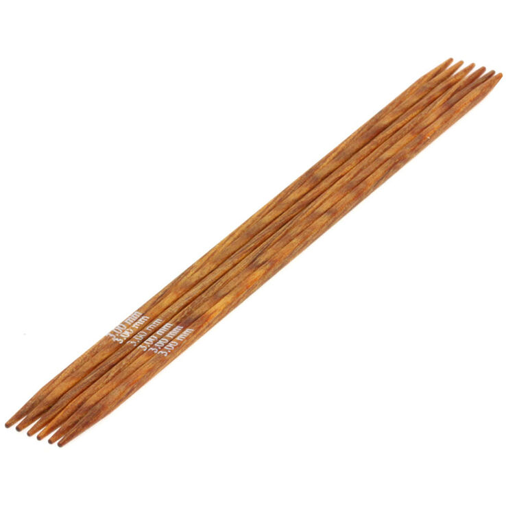 Lana Grossa Juego de agujas diseño de madera Quattro No. 3,0/15cm