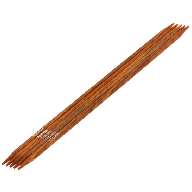 Lana Grossa Juego de agujas diseño de madera Quattro No. 4,0/20cm