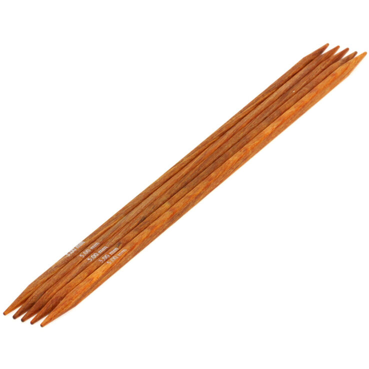 Lana Grossa Juego de agujas diseño de madera Quattro No. 5,0/20cm