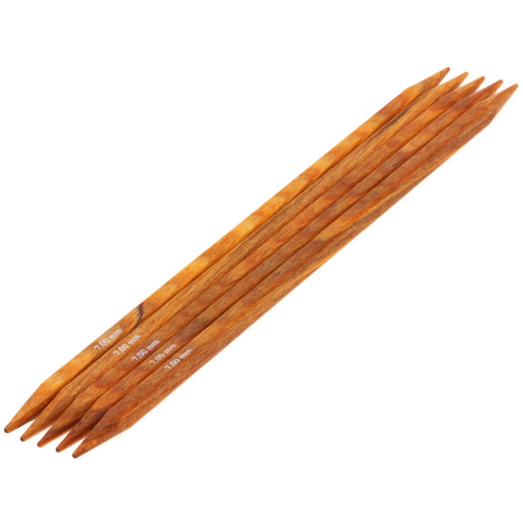 Lana Grossa Juego de agujas diseño de madera Quattro No. 7,0/20cm