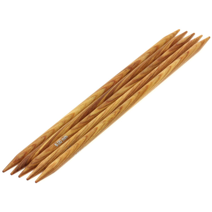 Lana Grossa Juego de agujas diseño de madera Signal No. 6,0/20cm