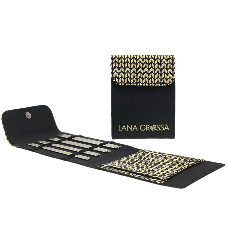 Lana Grossa Conjunto de agujas acero inoxidable 15 cm (negro)