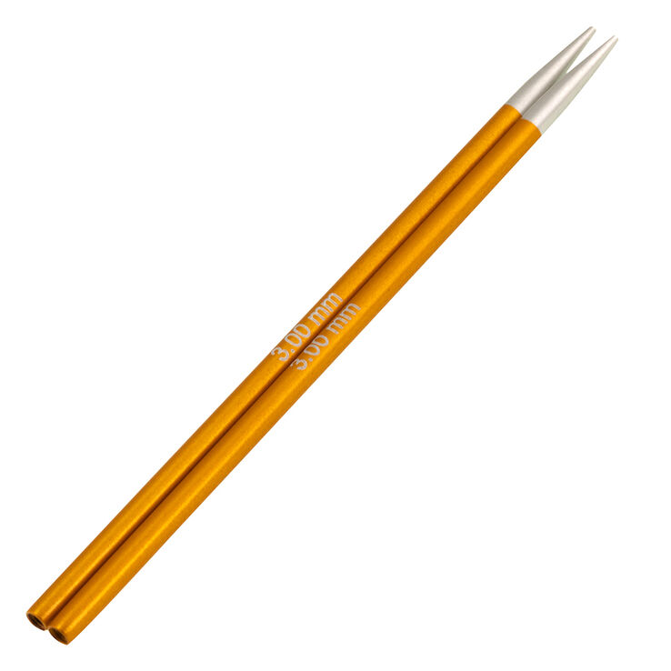 Lana Grossa Agujas circulares intercambiables Vario Aluminium Rainbow No. 3,0 corto