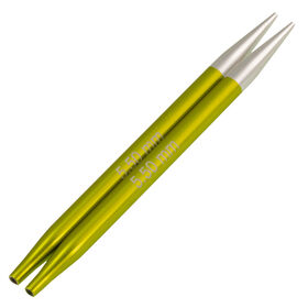 Lana Grossa Agujas circulares intercambiables Vario Aluminium Rainbow No. 5,5 corto