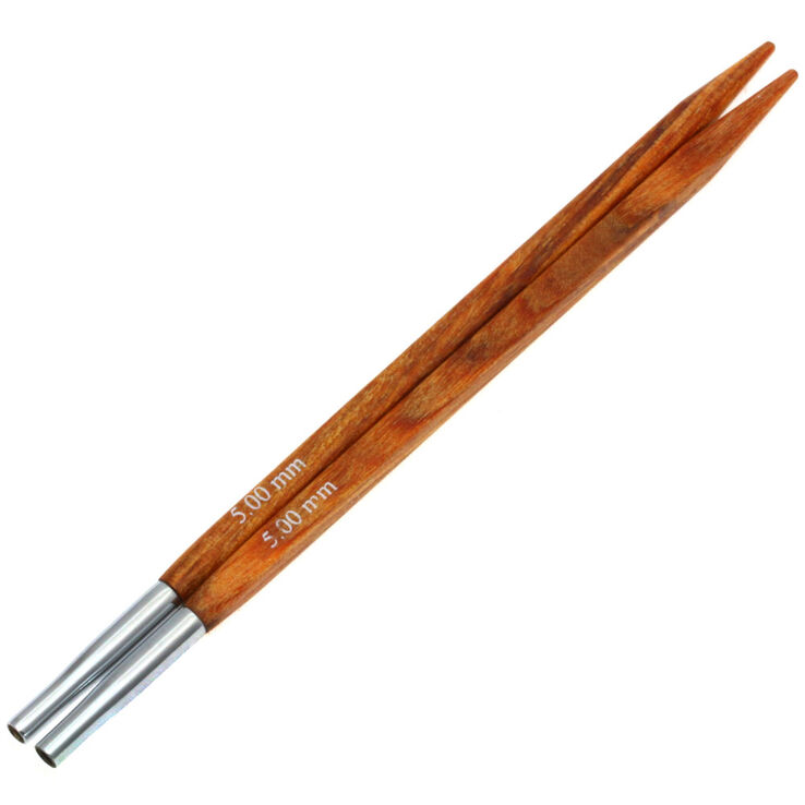 Lana Grossa Agujas circulares intercambiables Vario diseño de madera Quattro No. 5,0