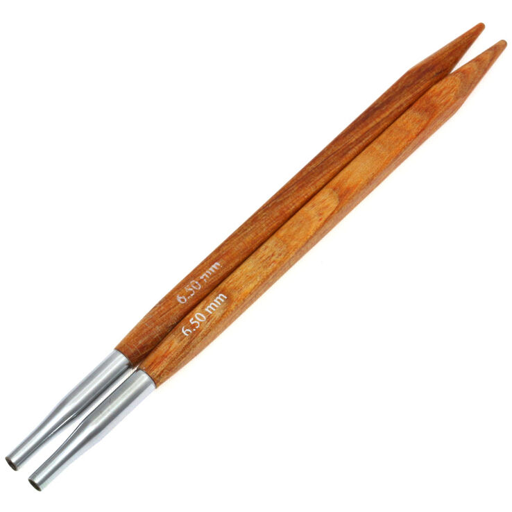 Lana Grossa Agujas circulares intercambiables Vario diseño de madera Quattro No. 6,5