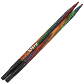Lana Grossa Agujas circulares intercambiables Vario diseño de madera Multicolor No. 3,75 corto