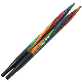 Lana Grossa Agujas circulares intercambiables Vario diseño de madera Multicolor No. 5,0 corto
