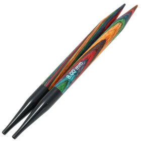 Lana Grossa Agujas circulares intercambiables Vario diseño de madera Multicolor No. 8