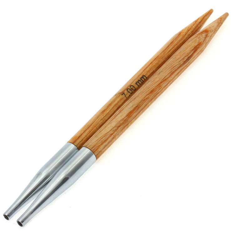Lana Grossa Agujas circulares intercambiables Vario diseño de madera Natur No. 7,0