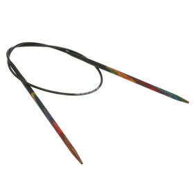 Lana Grossa Aguja circular diseño de madera Multicolor No. 3,5/40cm