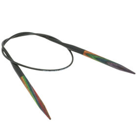 Lana Grossa Aguja circular diseño de madera Multicolor No. 5,0/40cm