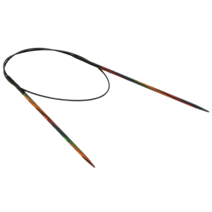 Lana Grossa Aguja circular diseño de madera Multicolor No. 3,25/60cm