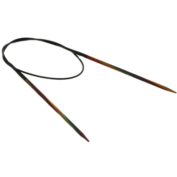 Lana Grossa Aguja circular diseño de madera Multicolor No. 3,5/60cm