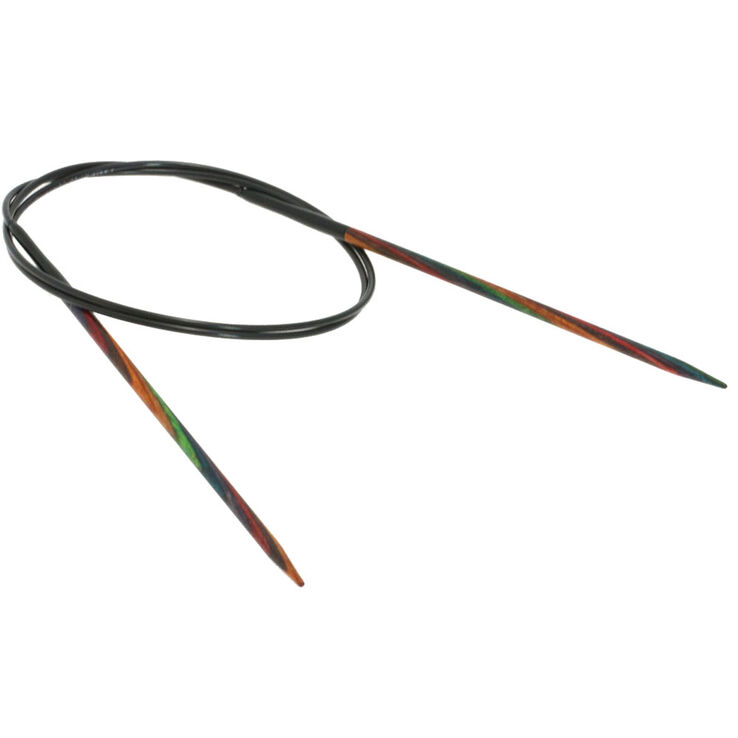 Lana Grossa Aguja circular diseño de madera Multicolor No. 3,75/80cm