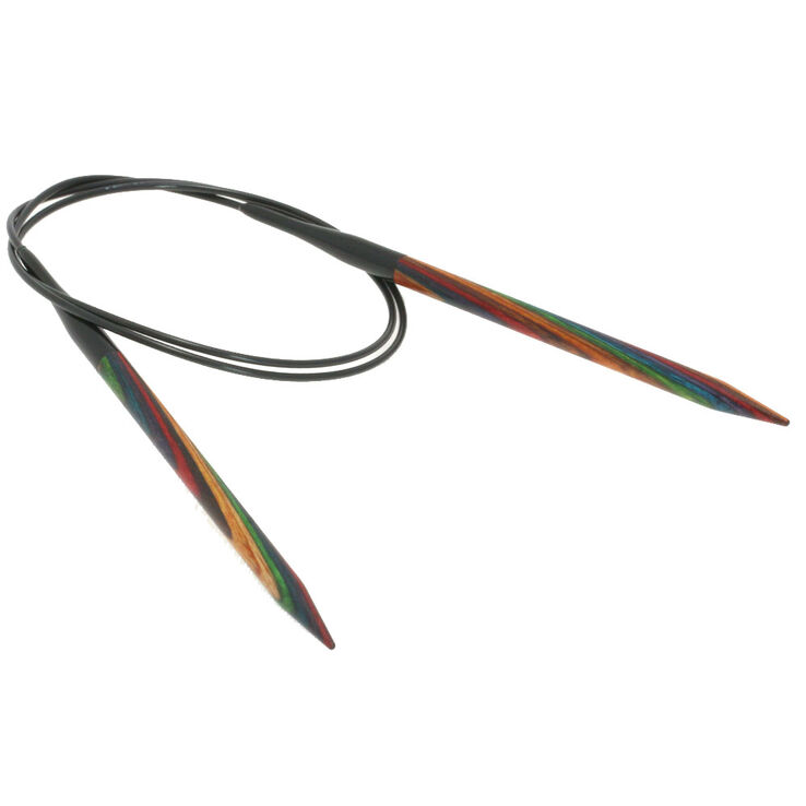 Lana Grossa Aguja circular diseño de madera Multicolor No. 6,0/80cm
