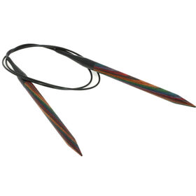 Lana Grossa Aguja circular diseño de madera Multicolor No. 8,0/80cm