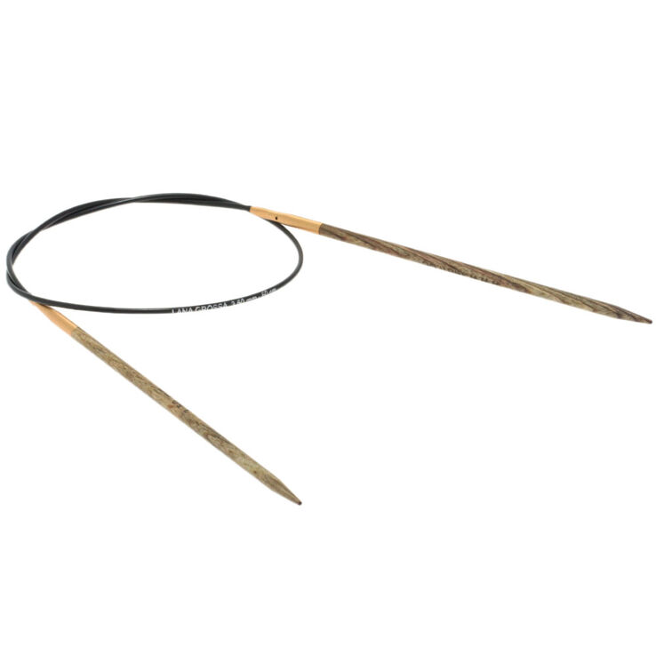 Lana Grossa Aguja circular diseño de madera Signal No. 3,5/60cm