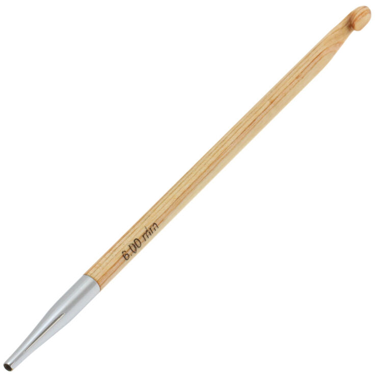 Lana Grossa Aguja de ganchillo tunecina diseño de madera No. 6,0