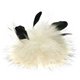 POMPON DE PIEL Finnraccoon con plumas | 754-color crudo