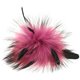 POMPON DE PIEL Finnraccoon con plumas | 755-fucsia
