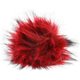 POMPON DE PIEL DE IMITACIÓN Color | 101-rojo/negro