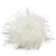 POMPON DE PIEL DE IMITACIÓN Color | 119-blanco