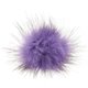 POMPON DE PIEL DE IMITACIÓN Mini | 657-purpura/negro