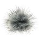 POMPON DE PIEL DE IMITACIÓN Mini | 661-gris/gris claro/negro