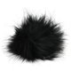 POMPON DE PIEL DE IMITACIÓN Mini | 662-negro