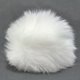 POMPON DE PIEL DE IMITACIÓN Short Cut | 551-blanco