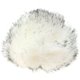 POMPON DE PIEL DE IMITACIÓN Short Cut | 552-blanco/negro