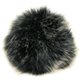 POMPON DE PIEL DE IMITACIÓN Short Cut | 558-negro/grège