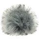 POMPON DE PIEL DE IMITACIÓN Short Cut | 560-gris plata/gris oscuro